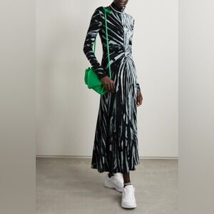 Proenza Schouler White Label Tie Dyed Stretch Jersey Turtleneck Dress Size XS